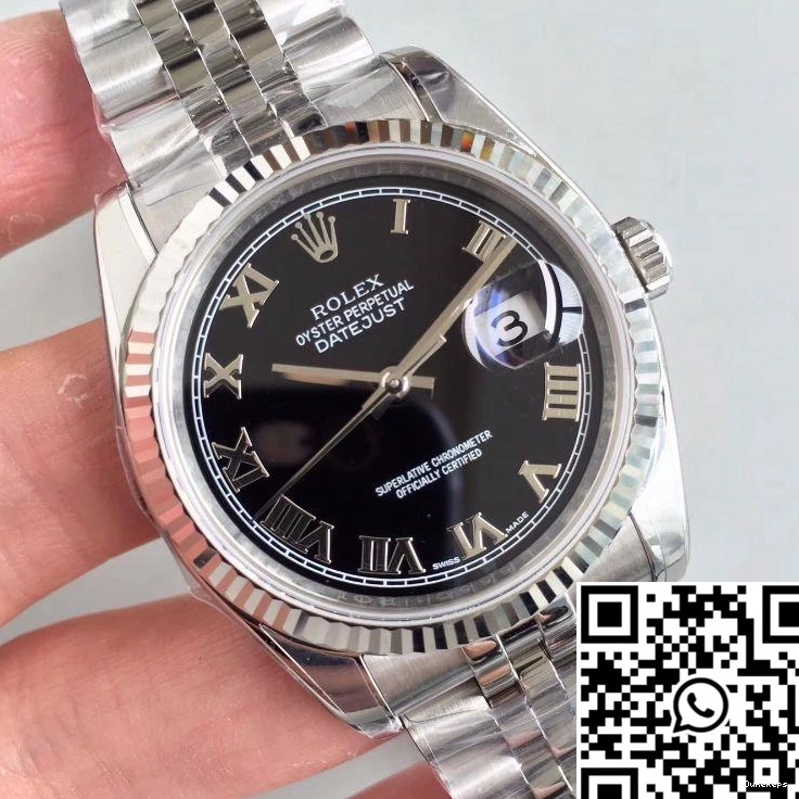 Factory EW Black 41MM Dial Rolex 116334 Datejust 0919